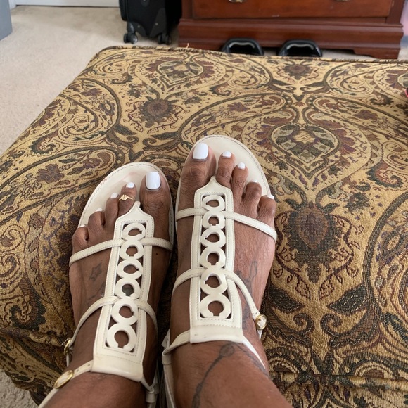 Coach Shoes - Coach signature strappy flat sandals Coach Shoes - Coach signature strappy flat sandals